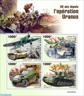 Niger 2022 80 Years Since Operation Uranus, Mint NH, History - Transport - World War II - Aircraft & Aviation - 2. Weltkrieg