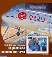 Niger 2022 Virgin Orbit, Mint NH, Transport - Various - Space Exploration - Globes - Geography