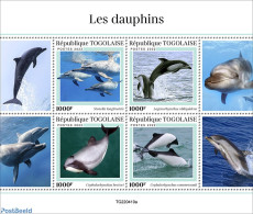 Togo 2022 Dolphins, Mint NH, Nature - Sea Mammals - Togo (1960-...)