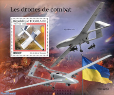 Togo 2022 Combat Drones, Mint NH, History - Transport - Flags - Militarism - Drones - Militaria
