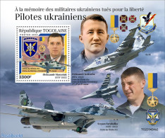 Togo 2022 Ukrainian Pilots, Mint NH, History - Transport - Militarism - Aircraft & Aviation - Militares
