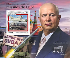 Togo 2022 60 Years Since The Cuban Missile Crisis, Mint NH, History - Transport - Militarism - Politicians - Aircraft .. - Militares