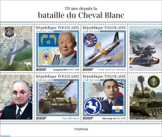 Togo 2022 70 Years Since The Battle Of White Horse, Mint NH, History - Sport - Transport - Various - Militarism - Poli.. - Militares