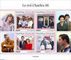 Togo 2022 King Charles III, Mint NH, History - Charles & Diana - Koniklijke Families