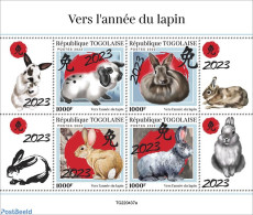 Togo 2022 Year Of The Rabbit, Mint NH, Nature - Rabbits / Hares - Togo (1960-...)