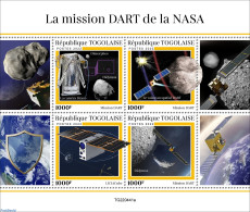 Togo 2022 DART Mission, Mint NH, Science - Transport - Telecommunication - Space Exploration - Telekom