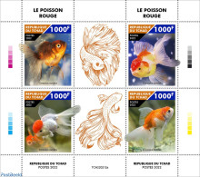 Chad 2022 Goldfish, Mint NH, Nature - Fish - Other & Unclassified