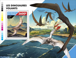 Chad 2022 Flying Dinosaurs, Mint NH, Nature - Prehistoric Animals - Sonstige & Ohne Zuordnung