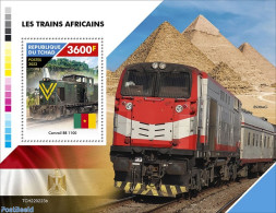 Chad 2022 African Trains, Mint NH, Transport - Railways - Autres & Non Classés