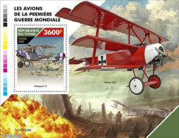 Chad 2022 WW1 Planes, Mint NH, History - Transport - Aircraft & Aviation - World War I - Andere & Zonder Classificatie