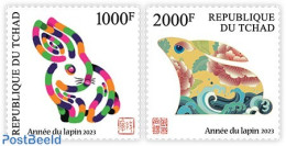 Chad 2022 Year Of The Rabbit, Mint NH, Nature - Rabbits / Hares - Andere & Zonder Classificatie