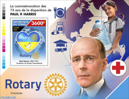 Chad 2022 75th Memorial Anniversary Of Paul P. Harris, Mint NH, Health - Various - Rotary - Andere & Zonder Classificatie