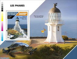 Chad 2022 Lighthouses, Mint NH, Nature - Various - Turtles - Lighthouses & Safety At Sea - Other & Unclassified