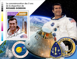 Chad 2022 5th Memorial Anniversary Of Richard Gordon, Mint NH, Transport - Space Exploration - Other & Unclassified