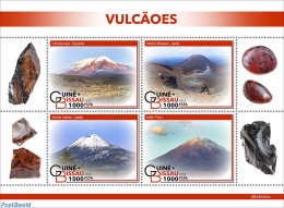 Guinea Bissau 2022 Volcanoes, Mint NH, Sport - Mountains & Mountain Climbing - Arrampicata