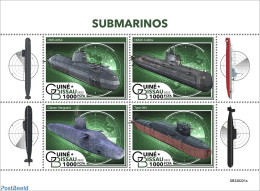 Guinea Bissau 2022 Submarines, Mint NH, Transport - Ships And Boats - Boten