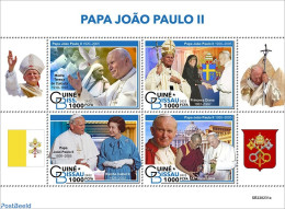 Guinea Bissau 2022 Pope John Paul II, Mint NH, History - Religion - Charles & Diana - Pope - Königshäuser, Adel