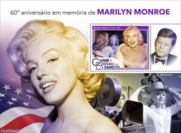 Guinea Bissau 2022 60th Memorial Anniversary Of Marilyn Monroe, Mint NH, History - Performance Art - American Presiden.. - Guinea-Bissau