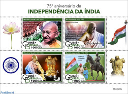 Guinea Bissau 2022 75th Anniversary Of Independence Of India, Mint NH, History - Gandhi - Mahatma Gandhi