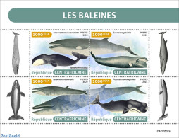 Central Africa 2022 Whales, Mint NH, Nature - Sea Mammals - República Centroafricana