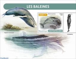 Central Africa 2022 Whales, Mint NH, Nature - Sea Mammals - República Centroafricana