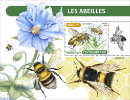 Central Africa 2022 Bees, Mint NH, Nature - Bees - Flowers & Plants - Centrafricaine (République)
