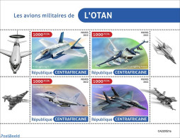Central Africa 2022 NATO Military Planes, Mint NH, History - Transport - Militarism - Aircraft & Aviation - Militares