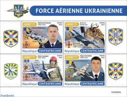 Central Africa 2022 Ukrainian Airforce, Mint NH, History - Transport - Militarism - Aircraft & Aviation - Militaria