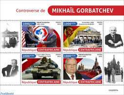 Central Africa 2022 Controversy Of Mikhail Gorbachev, Mint NH, History - American Presidents - Militarism - Politicians - Militaria