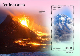 Liberia 2022 Volcanoes, Mint NH, Sport - Mountains & Mountain Climbing - Escalade