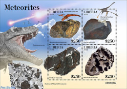 Liberia 2022 Meteorites, Mint NH, Nature - Prehistoric Animals - Prehistory - Prehistorics