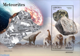 Liberia 2022 Meteorites, Mint NH, Nature - Prehistoric Animals - Prehistory - Vor- U. Frühgeschichte