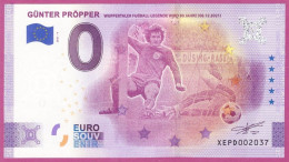 0-Euro XEPD 04 2021 GÜNTER PRÖPPER - WUPPERTALER FUSSBALL-LEGENDE WIRD 80 JAHRE - Privéproeven