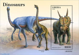 Liberia 2022 Dinosaurs, Mint NH, Nature - Prehistoric Animals - Préhistoriques