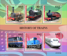 Liberia 2022 History Of Trains, Mint NH, Transport - Railways - Trenes