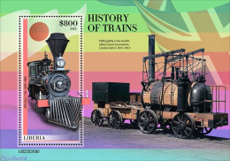 Liberia 2022 History Of Trains, Mint NH, Transport - Railways - Treinen