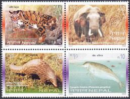 NEPAL 2005, FAUNA, ANIMALS-MAMMALS, COMPLETE MNH SERIES With GOOD QUALITY, *** - Népal