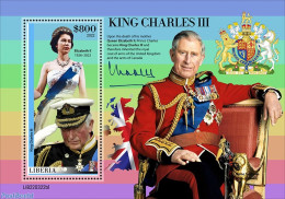 Liberia 2022 King Charles III, Mint NH, History - Charles & Diana - Kings & Queens (Royalty) - Familias Reales