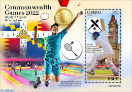 Liberia 2022 Commonwealth Games 2022, Mint NH, Sport - Badminton - Cricket - Sport (other And Mixed) - Badminton