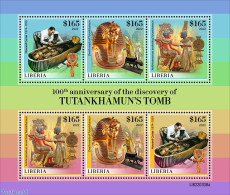 Liberia 2022 100th Anniversary Of The Discovery Of Tutankhamun's Tomb, Mint NH, History - History - Kings & Queens (Ro.. - Königshäuser, Adel