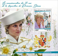 Niger 2022 25th Memorial Anniversary Of Princess Diana, Mint NH, History - Charles & Diana - Koniklijke Families