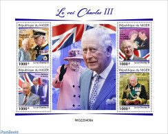 Niger 2022 King Charles III, Mint NH, History - Charles & Diana - Kings & Queens (Royalty) - Familias Reales