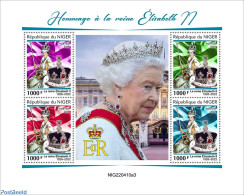 Niger 2022 Tribute To Queen Elizabeth II, Mint NH, History - Kings & Queens (Royalty) - Königshäuser, Adel