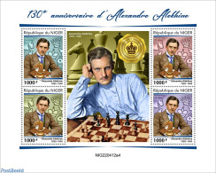Niger 2022 130th Anniversary Of Alexander Alekhine, Mint NH, Sport - Chess - Ajedrez