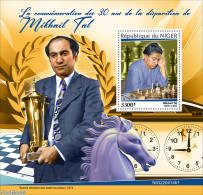 Niger 2022 30th Memorial Anniversary Of Mikhail Tal, Mint NH, Sport - Chess - Echecs