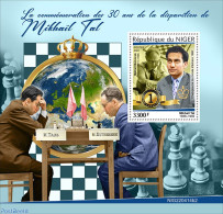 Niger 2022 30th Memorial Anniversary Of Mikhail Tal, Mint NH, Sport - Chess - Schaken