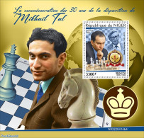 Niger 2022 30th Memorial Anniversary Of Mikhail Tal, Mint NH, Sport - Chess - Echecs