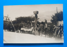 CAPRIATI A VOLTURNO 1929 - FOTOGRAFICA DI UNA MANIFESTAZIONE IN PIAZZA. - Caserta