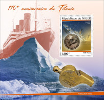 Niger 2022 110th Anniversary Of Titanic, Mint NH, Transport - Ships And Boats - Titanic - Schiffe