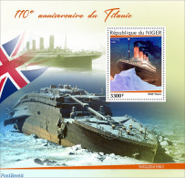 Niger 2022 110th Anniversary Of Titanic, Mint NH, Transport - Ships And Boats - Titanic - Schiffe